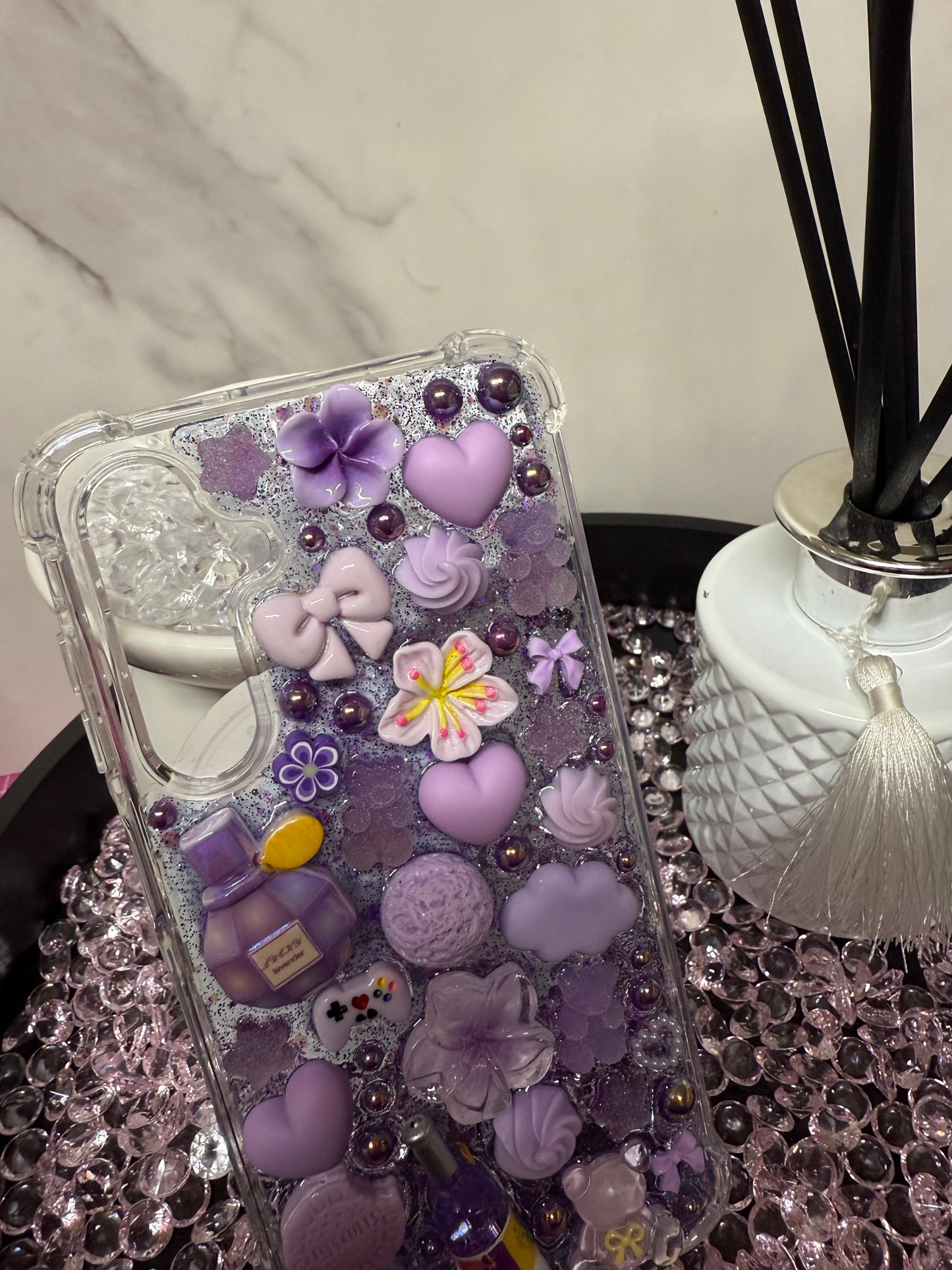 Samsung a16- Purple flower