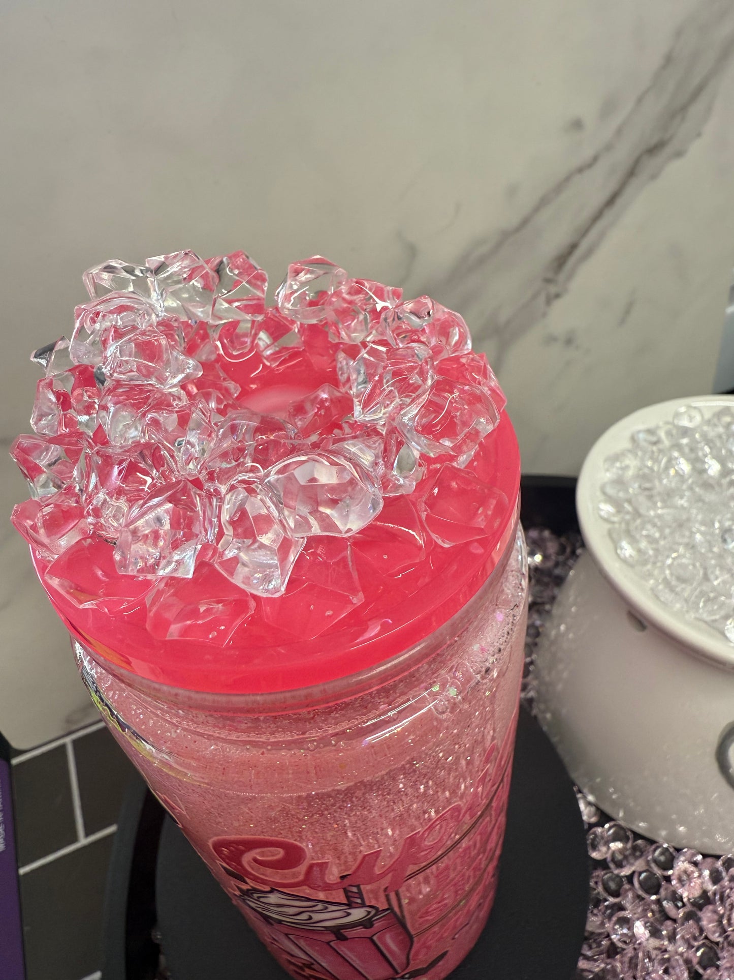 Cupid’s Milkshake- 16oz Plastic SnowGlobe Tumbler