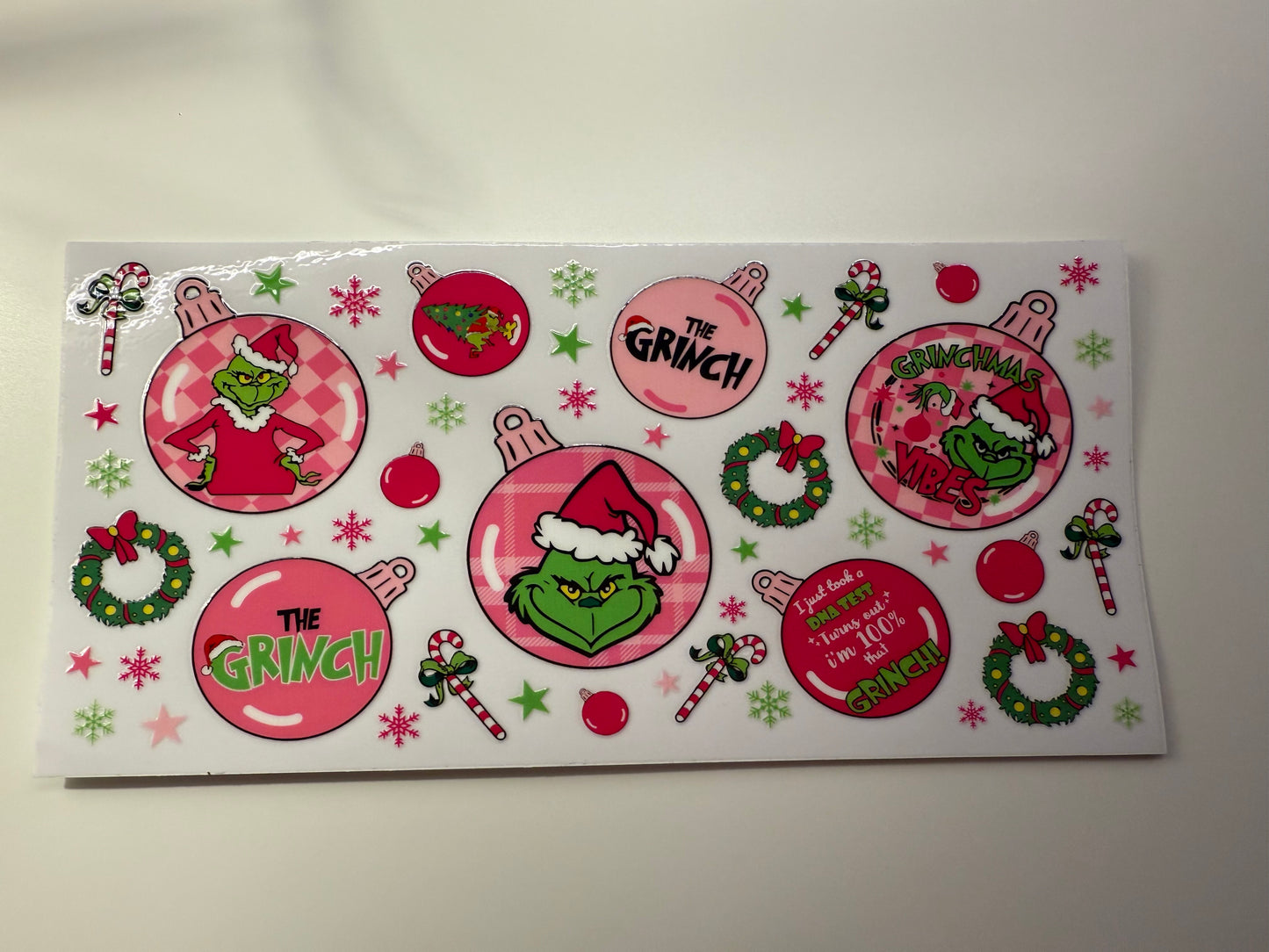 Pink Grinch (28) UVDTF WRAP
