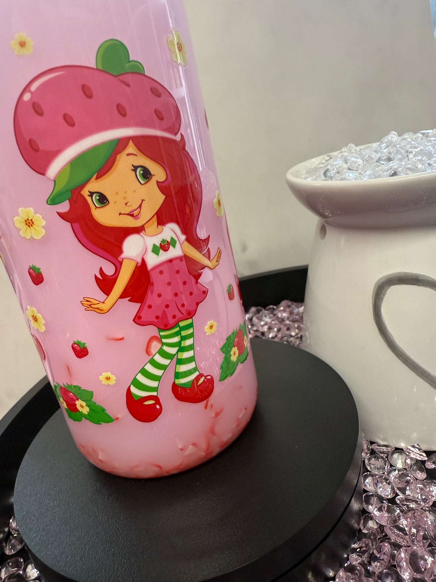 Strawberry Shortcake - 16oz Snow Globe Tumbler