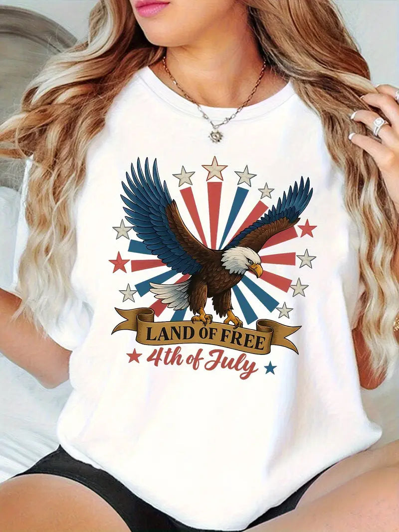 Women's "Patriotic Land of Freedom" T-Shirt