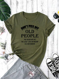 Dont Piss Off T-Shirt, Short Sleeve Crew Neck Casual Top (US 16-18 XL)