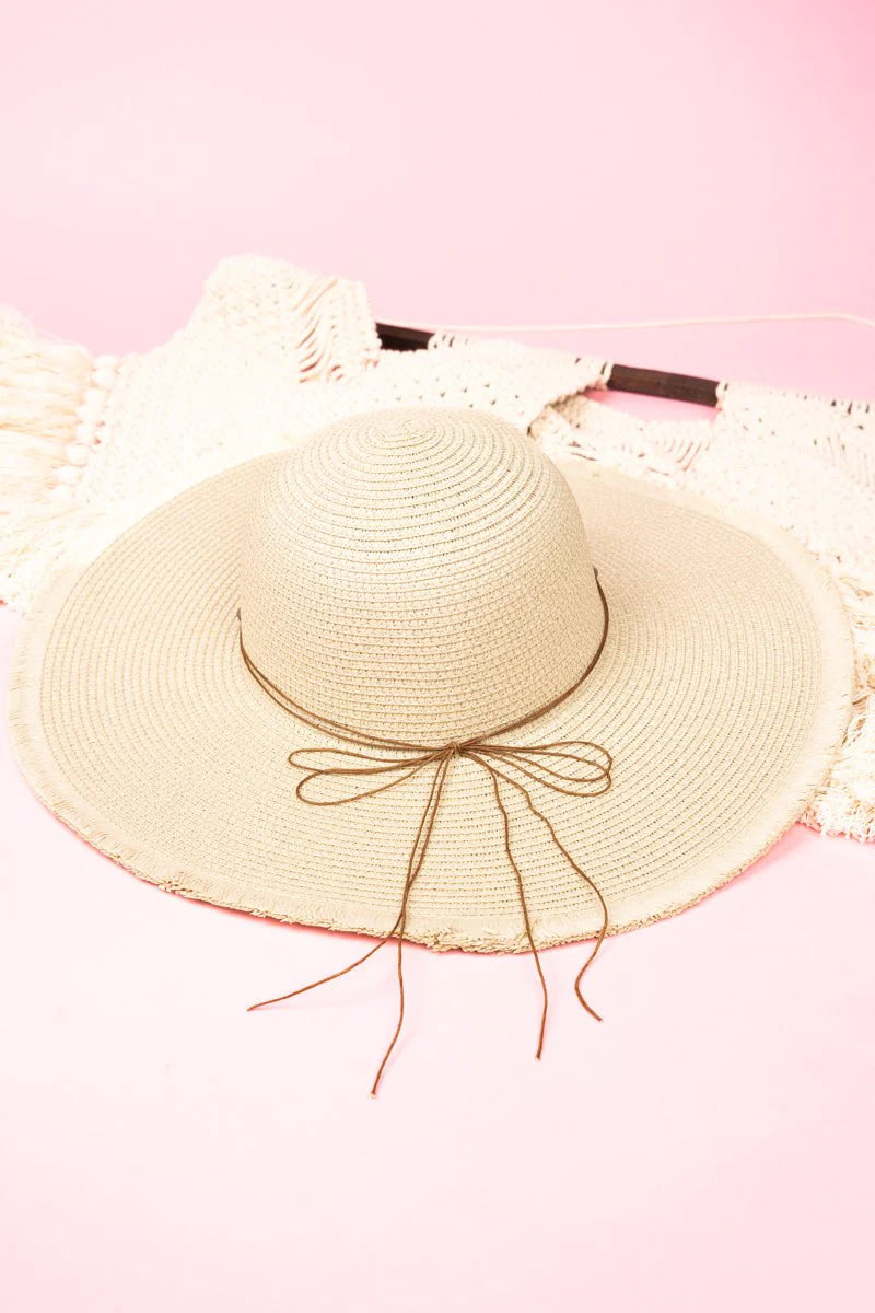 Tropical Waters Natural Floppy Sun Hat