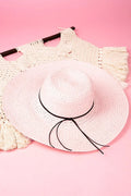 Sun And Sand Pink Floppy Straw Hat