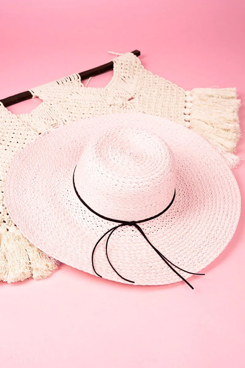 Sun And Sand Pink Floppy Straw Hat