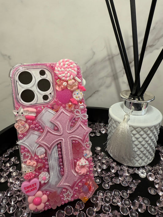 iPhone 15 Pro Max- Pink Cross