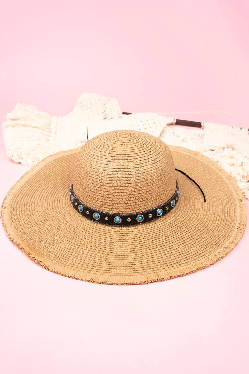 Summer Story Taupe Floppy Sun Hat