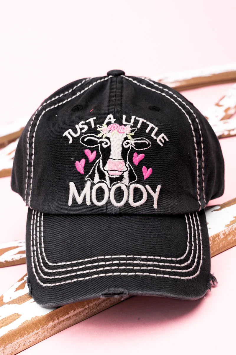 "Just a little moody" Baseball Cap