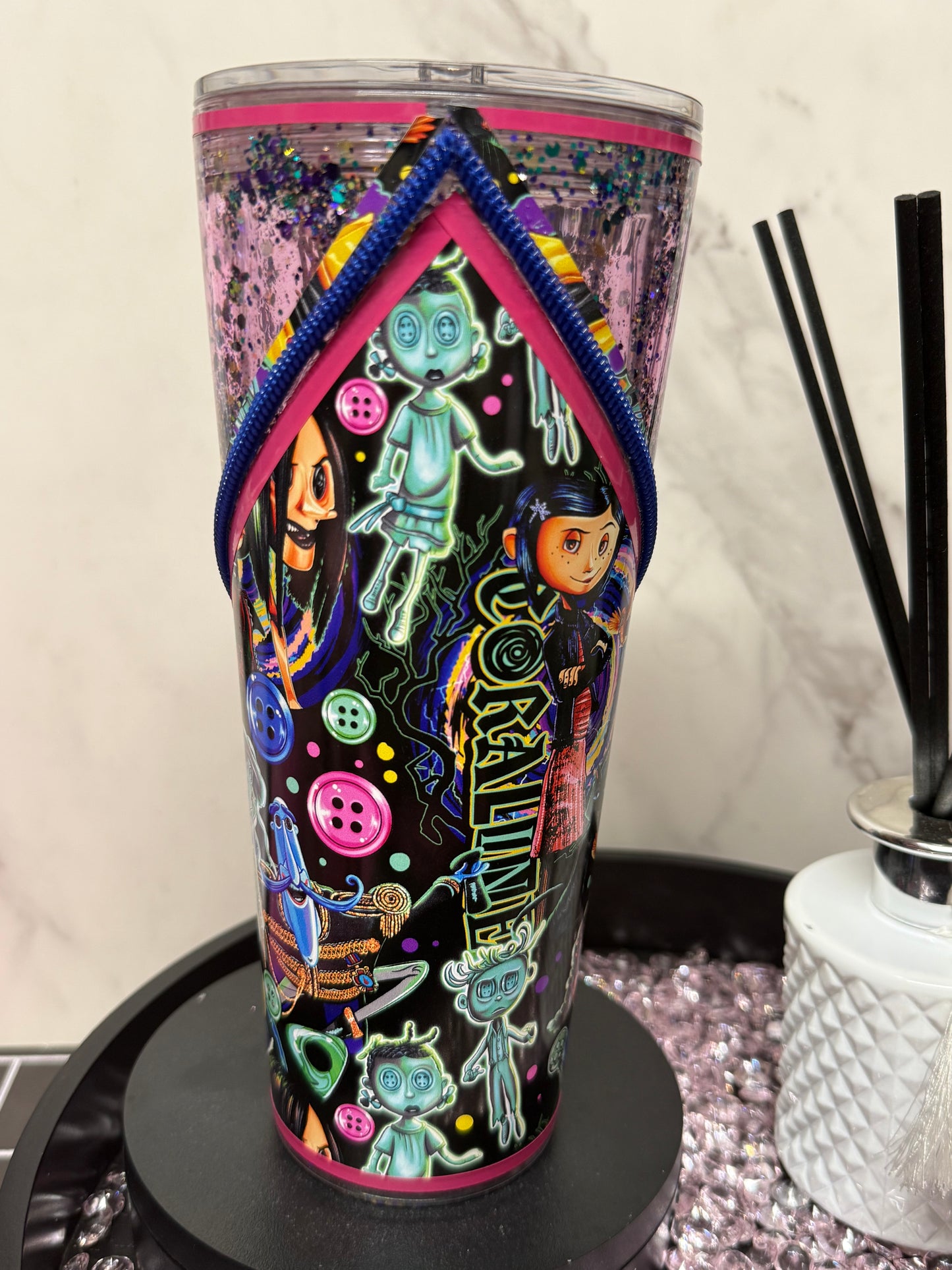 Coraline Zipper Tumbler