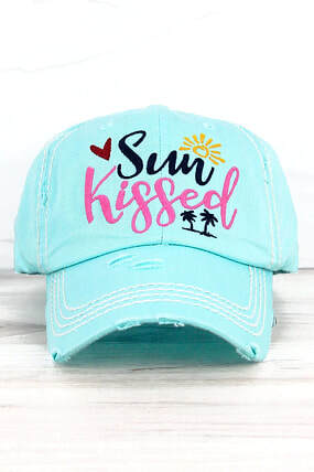 "Sun Kissed" Distressed Hat