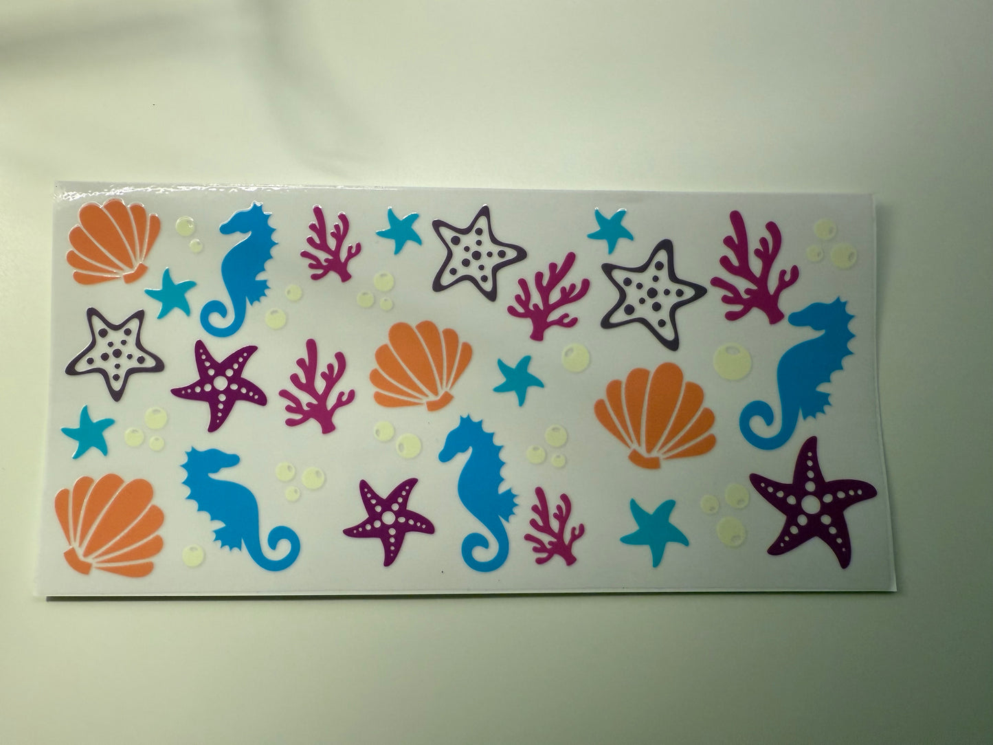 Coral & Seahorses (16) UVDTF WRAP
