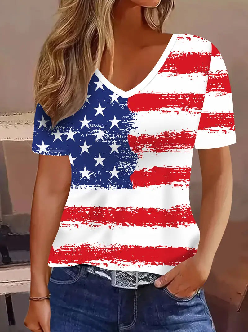 Women's Patriotic American Flag