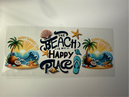 The Beach is My Happy Place (17) UVDTF WRAP