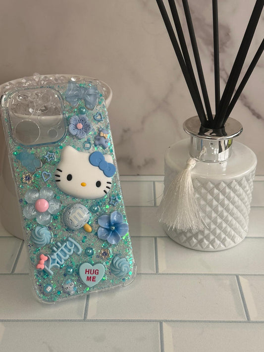 iPhone 15 Pro Max - Blue Hello Kitty