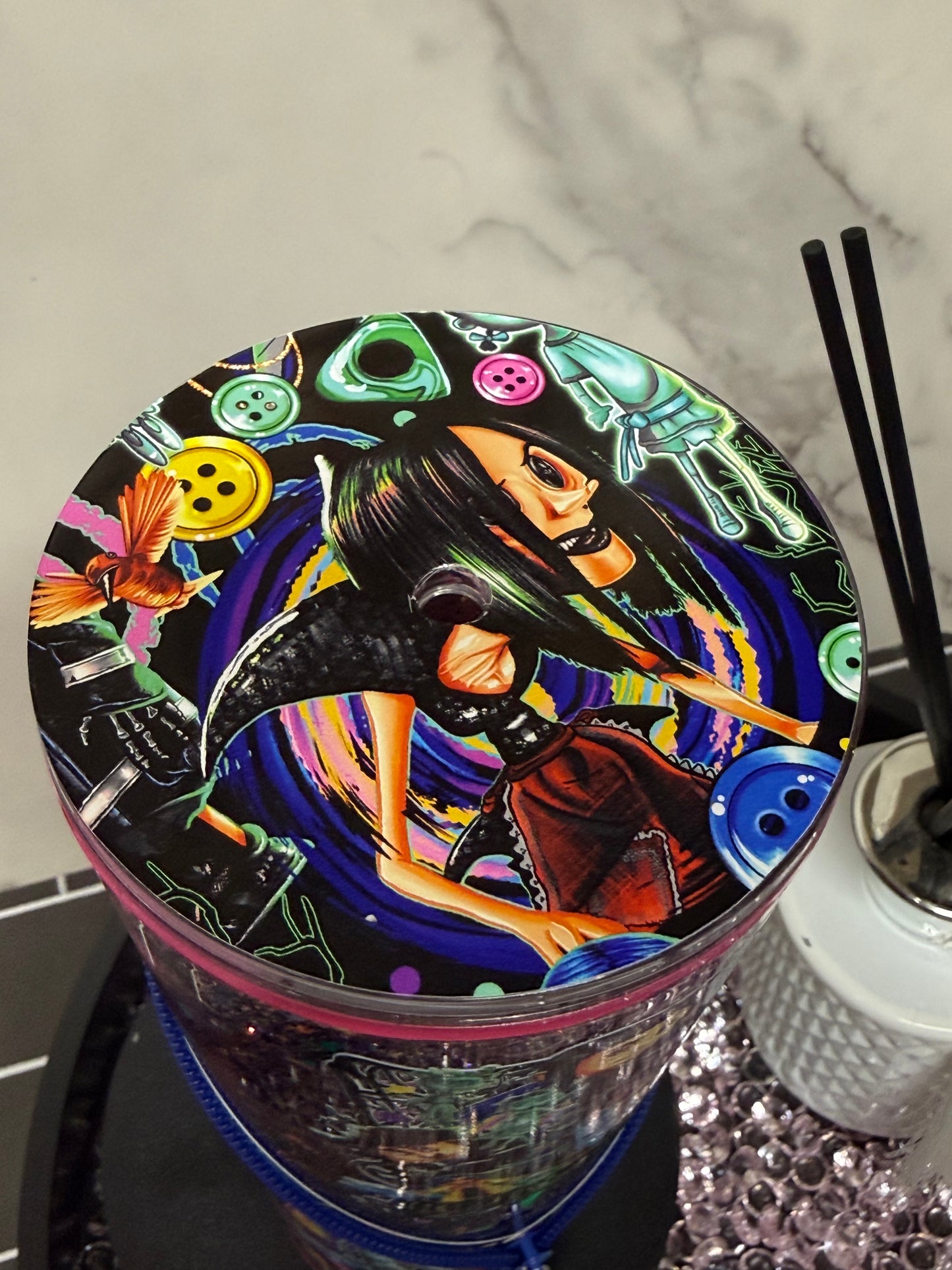 Coraline Zipper Tumbler