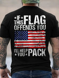 Patriotic American Flag Graphic T-Shirt