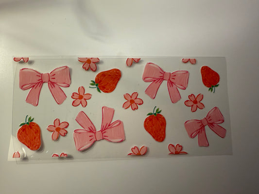 Strawberry’s and Bows (25) UVDTF WRAP