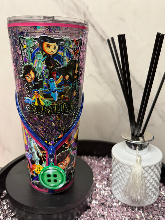 Coraline Zipper Tumbler