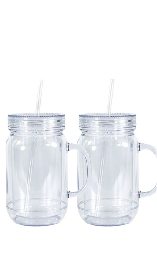 20oz Snowglobe Mason Jar