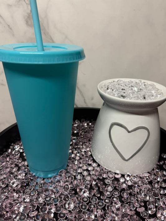 TURQUOISE BLUE- 24oz COLD CUP