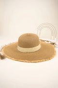 Cancun Cabana Taupe Straw Hat