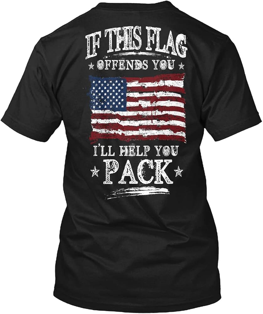 Patriotic American Flag Graphic T-Shirt
