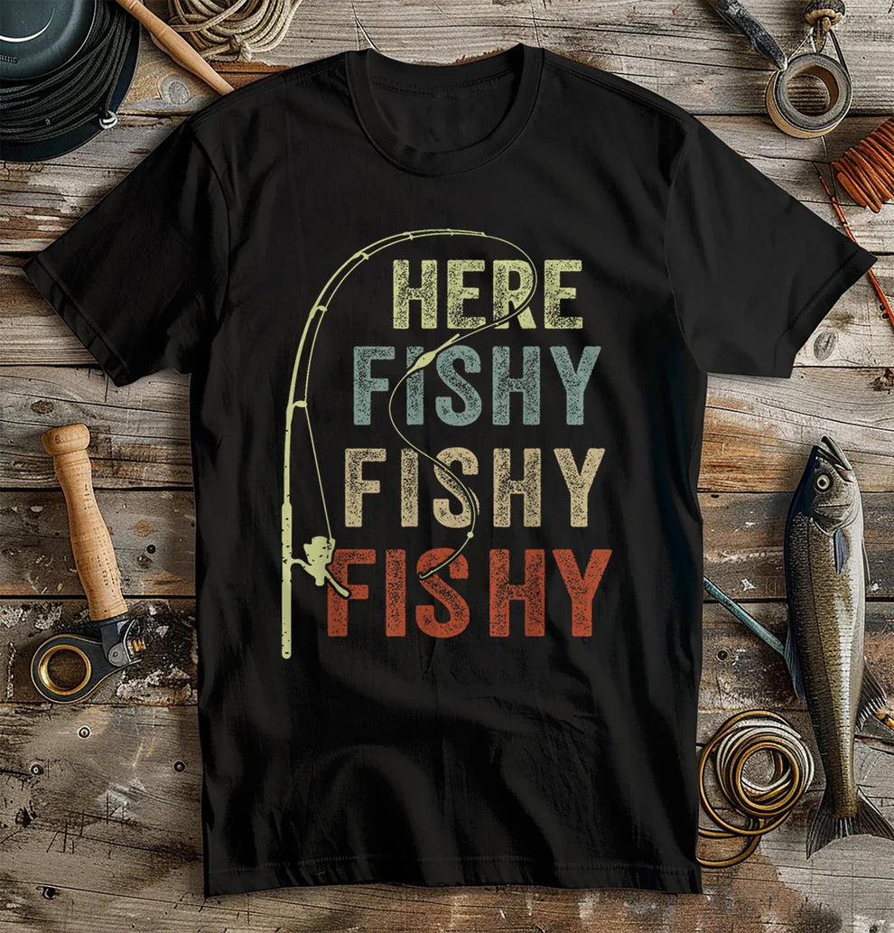 Men's Graphic T-Shirt - "Here Fishy Fishy"
