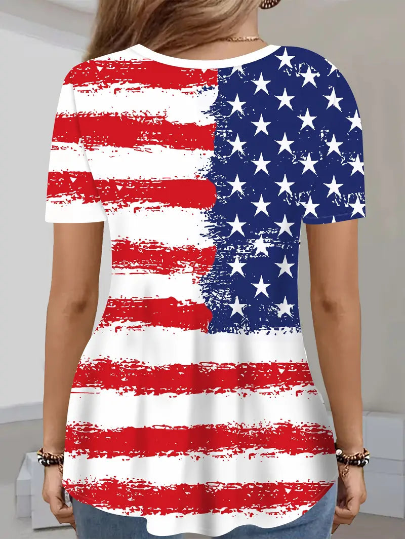Women's Patriotic American Flag