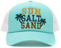 "SUN SALT SAND" Distressed Hat