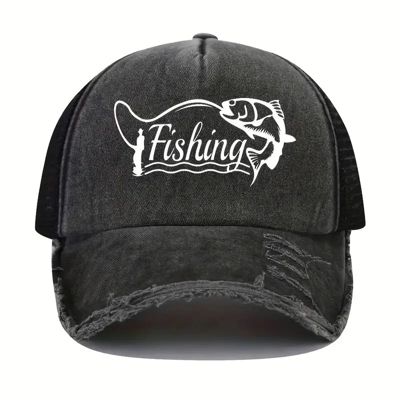 Men's Black Fishing Hat
