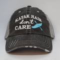 "Kayak Hair Don't Care" Distressed Hat